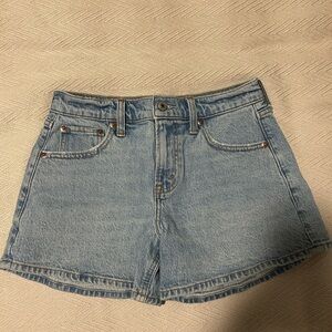 Abercrombie & Fitch Blue Jean Shorts Relaxed Fit - A-Line Short